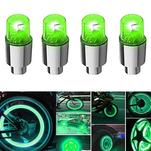Car valve stems caps green - car,