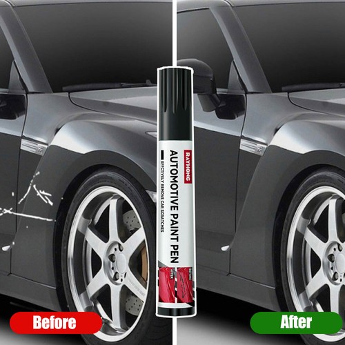 Black car scratch repair paint - black,