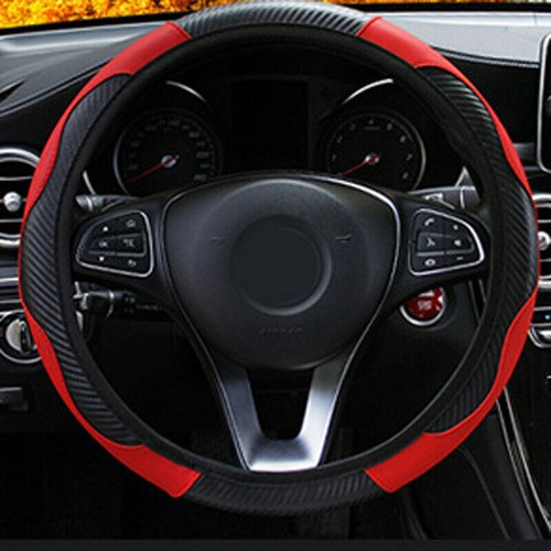Red car microfiber leather - red,