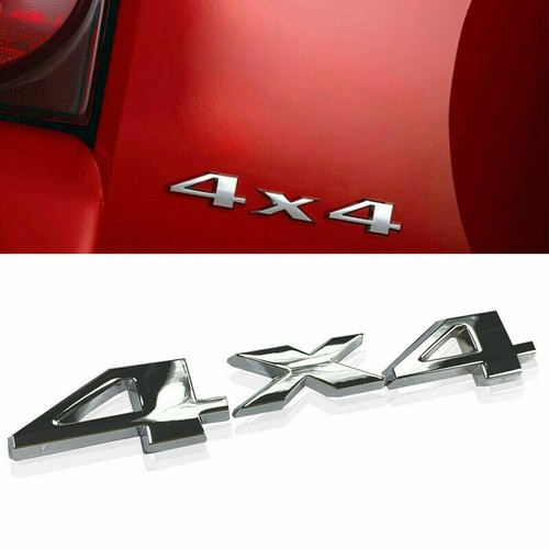 Silver chrome 4x4 - chrome, letter