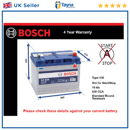 Battery fits mazda 3 - 2, bt50
