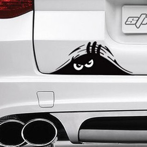 Funny peeking monster style - monster,