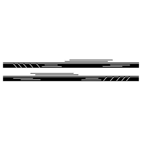 Pair car side skirt stripes - car,
