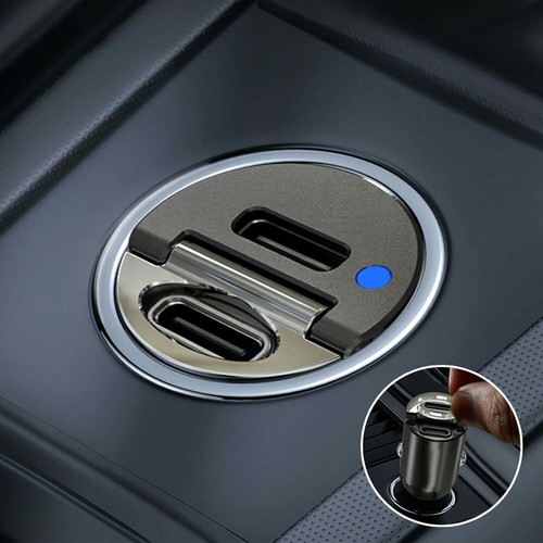 Mini dual usb type car - type-c, pd