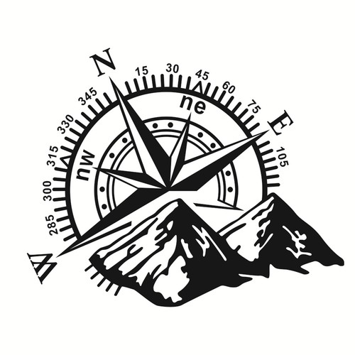 Compass navigation mountain - navigation,