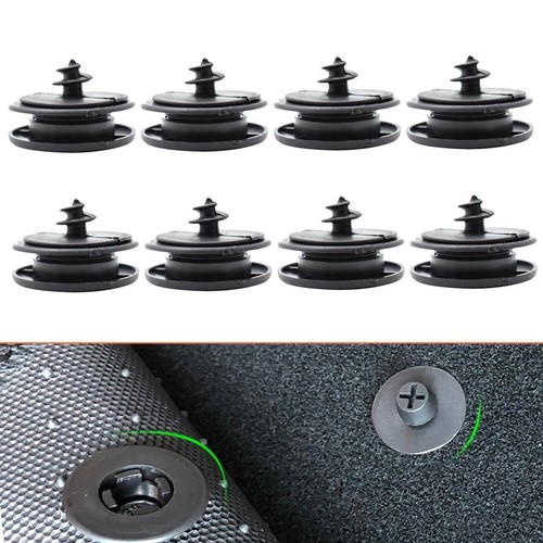 10pcs car carpet mat - 10pcs, clips