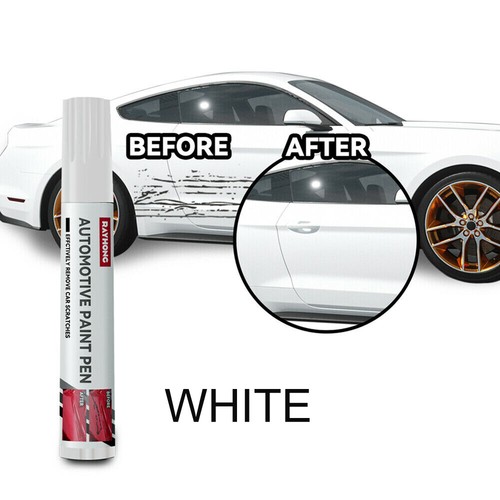 White car scratch repair paint - white,