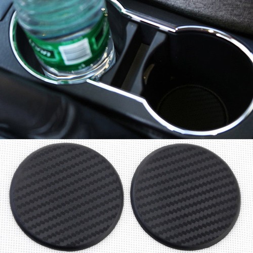 2pcs black car water cup - 2pcs, slot