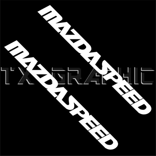 Mazdaspeed decal set 2 - mazdaspeed, of