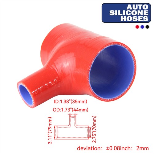 Silicone hose bend piece 3 - silicone, t-piece
